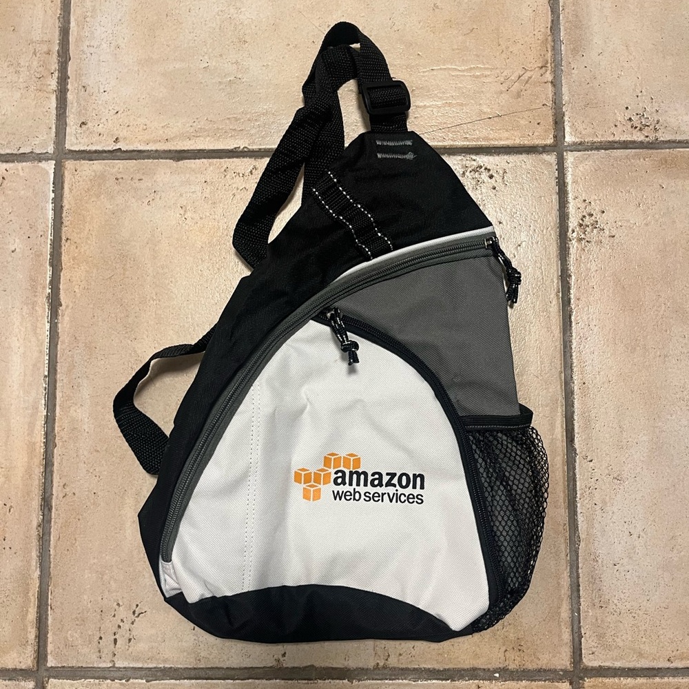 Black and Gray Sling Bag